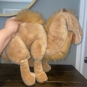 Camel Full Body Hand Puppet Tan Furry Folk Stuffed Folktails Folkmanis rare